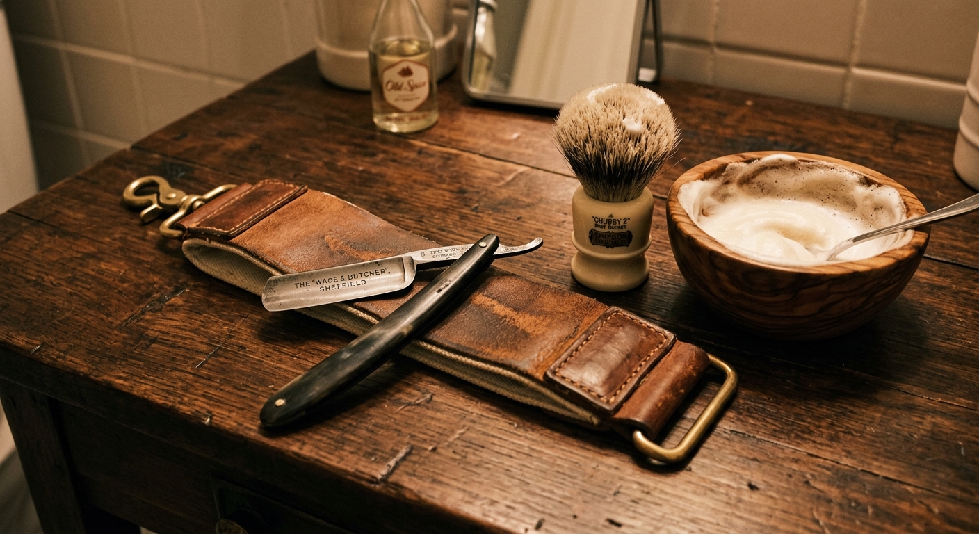 Straight razor shave at Signature Cuts